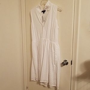 Lane Bryant white lace dress